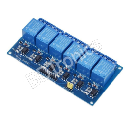 6 Channel Relay Module DC 5V Arduino Compatible in Bangladesh (BD)