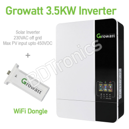 GROWATT SPF 3500 ES Solar Inverter 48V 3.5KW WiFi Off Grid Intelligent ...
