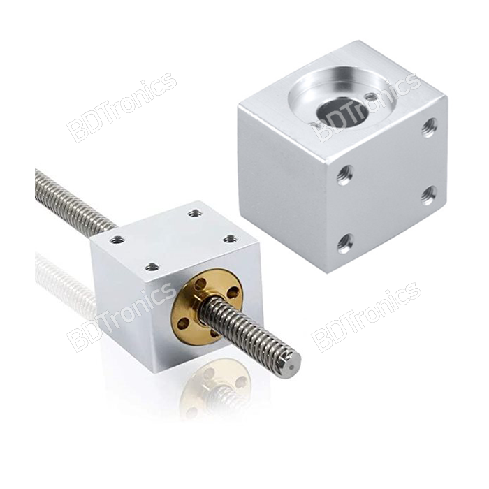 Lead Screw Aluminum Block Nut Housing Bracket For 8mm T8 Trapezoidal