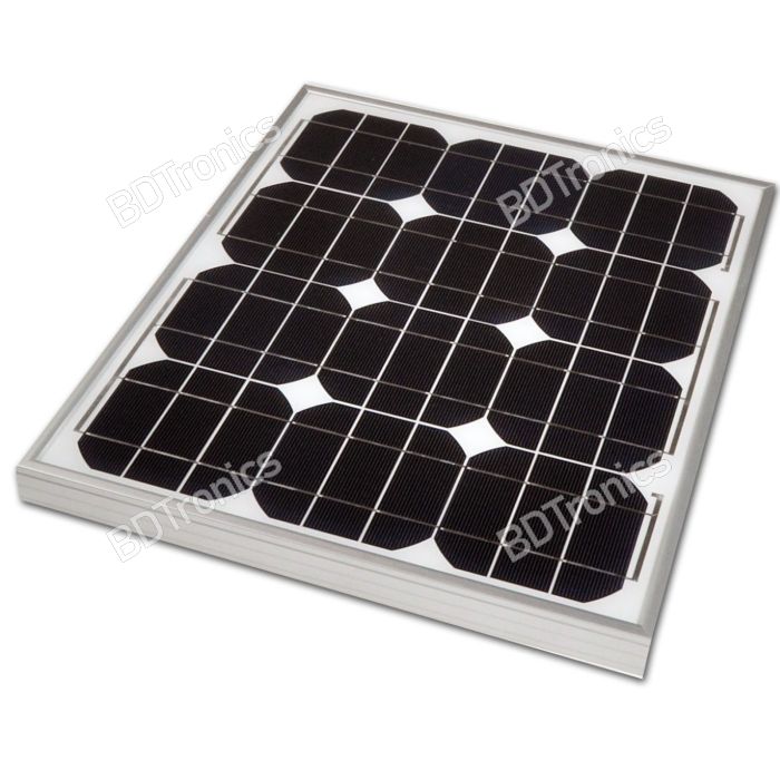 12V 30W Monocrystalline Solar Panel main product photo