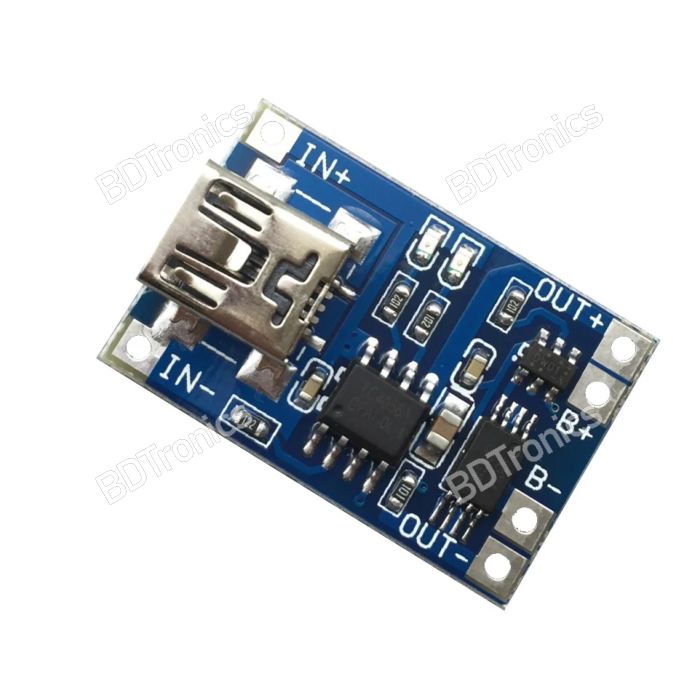 TP4056 1A Li-ion lithium Battery Charging Module With Current Protection – Mini USB main product photo