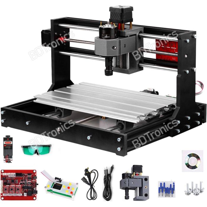 CNC 3018 PRO 3 Axis Milling Machine PCB Wood Acrylic Soft Aluminium Router with ER11 Collet Chuck main product photo
