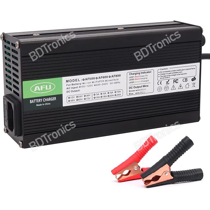 Industrial Grade 16S 10A LiFePO4 Battery Charger Aluminium Casing main product photo