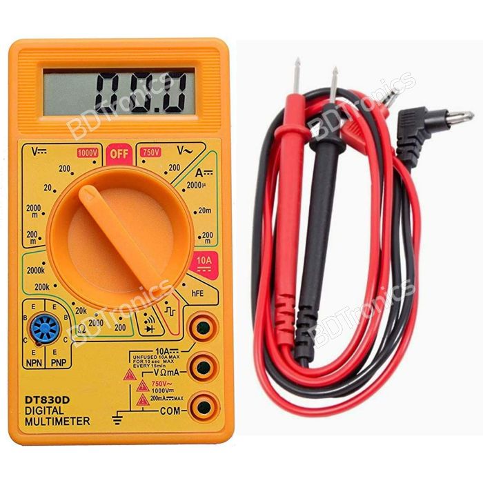 DT830D Digital Multimeter DC/AC Voltage Current/A Resistance/ ohm Test