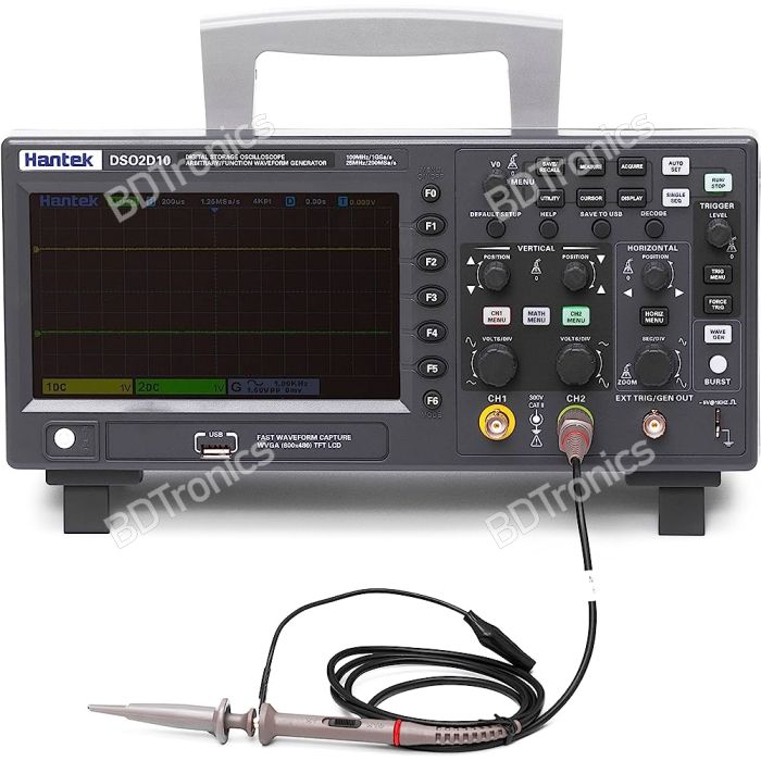 Hantek DSO2D10 100MHz 2 Channels 1Gs/S Digital Storage Oscilloscope Waveform Signal Generator main product photo