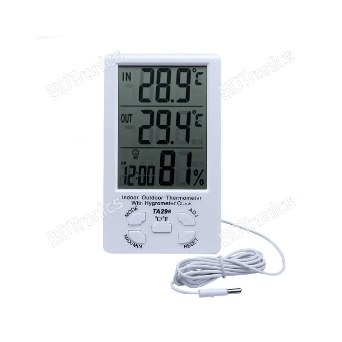 Fahrenheit Digital Thermometer Module with Probe -58F to 158F