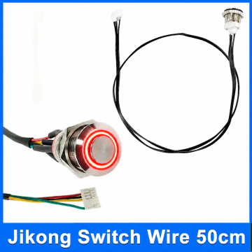 JK BMS Switch (50cm Wire) with Red Ring LED Light in BD, Bangladesh by BDTronics