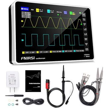 FNIRSI 1013D Plus Digital Oscilloscope 100Mhz DSO 2 Channels with 7 inch Touch LCD Screen in BD, Bangladesh by BDTronics