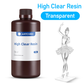 ANYCUBIC High Clear Resin Transparent UV Liquid Photopolymer Resin for 3D Printing (1KG) in BD, Bangladesh by BDTronics