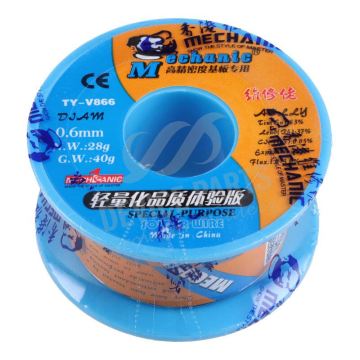 Mechanic 0.6mm Flux Core Solder Wire TY-V866 High Quality Soldering Lead (40G) in BD, Bangladesh by BDTronics Mechanic 0.6mm Flux Core Solder Wire TY-V866 High Quality Soldering Lead (40G) in BD, Bangladesh by BDTronics
