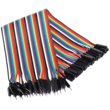 Male to Female Jumper Wire for Breadboard 40pcs 20cm Ribbon Cable in BD, Bangladesh by BDTronics
