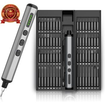 68-in-1 Mini Electric Screw Driver Set Precision Magnetic Bit with Adjustable Torque (Rechargeable) in BD, Bangladesh by BDTronics