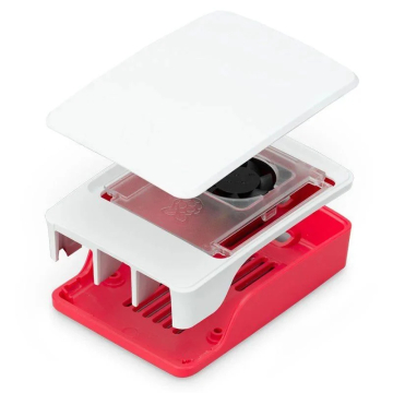 Raspberry Pi 5 Case Enclosure (Red-White) in BD, Bangladesh by BDTronics