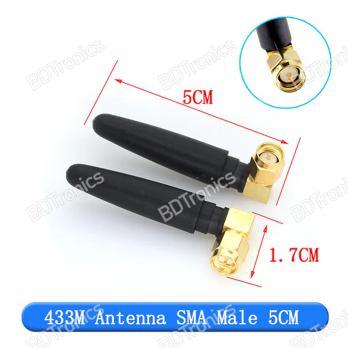 10 pièces 433Mhz antenne 3dbi GSM 433 mhz SMA mâle... - Grandado