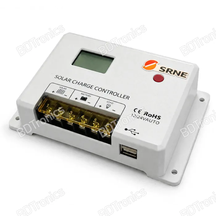 HC2420 PWM Solar Charge Controller 7個セット High Quality PWM Solar Charge Controller 12V/24V 20A for Lead Acid