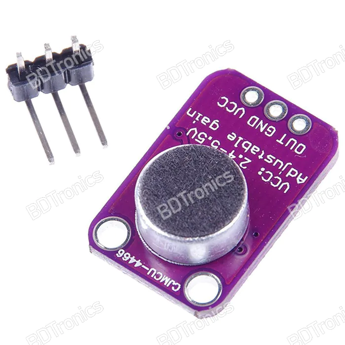 GY-MAX4466 Electret Microphone Amplifier Module - Adjustable Gain, MAX4466 Op-Amp, For DIY Audio Projects