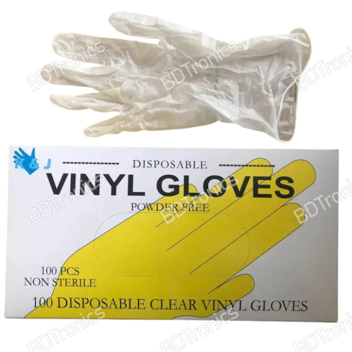 Vinyl Hand Gloves Box (100 Pcs)