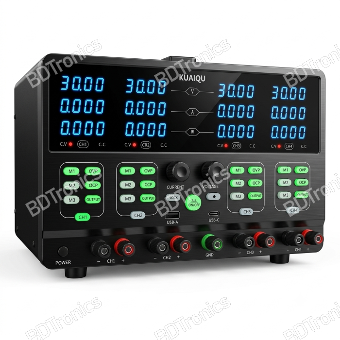 KUAIQU KQ605R-4KD 60V 5A 4-Channel Programmable DC Power Supply KUAIQU KQ605R-4KD 60V 5A 4-Channel Programmable DC Power Supply