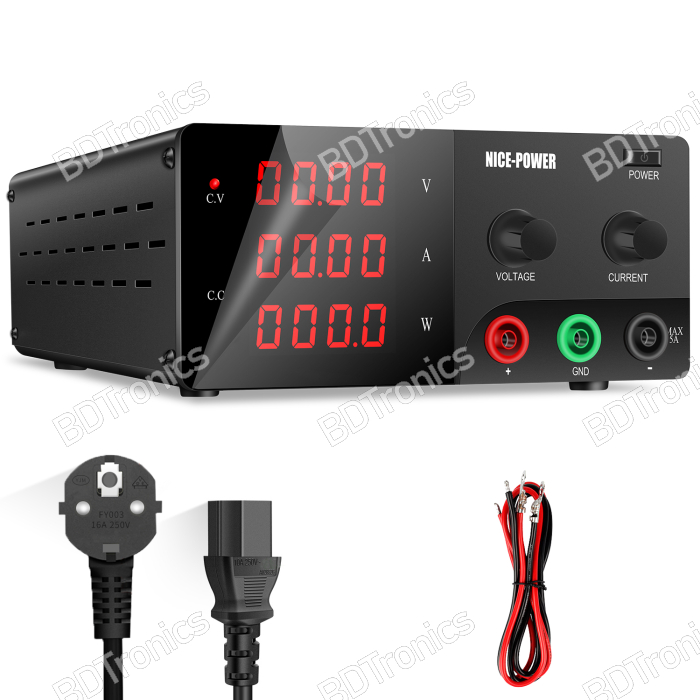 NICE-POWER R-SPS6020 60V 20A Adjustable High Power DC Stabilized Power Supply with 4-Bit LED Display NICE-POWER R-SPS6020 60V 20A Adjustable High Power DC Stabilized Power Supply with 4-Bit LED Display