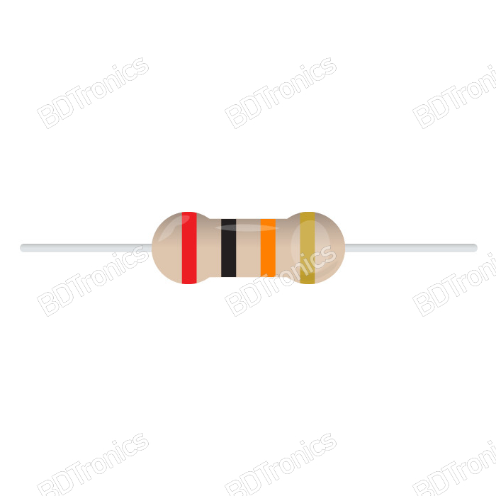 20K Ohm 1/4W Resistor