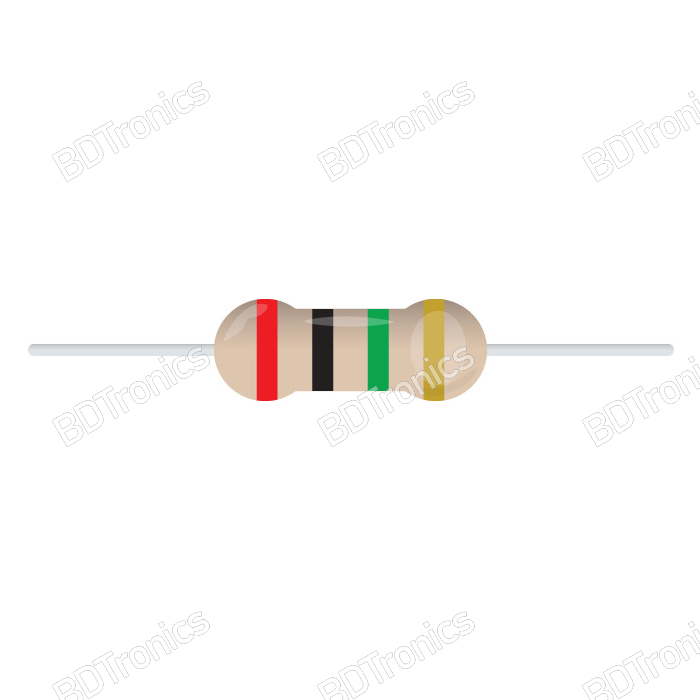 2M Ohm 1/4W Resistor 2M Ohm 1/4W Resistor