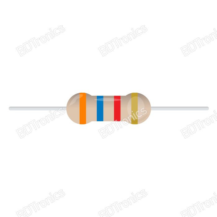 3.6K Ohm 1/4W Resistor 3.6K Ohm 1/4W Resistor