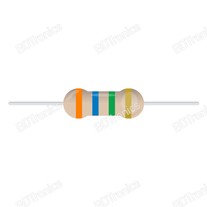 3.6M Ohm 1/4W Resistor 3.6M Ohm 1/4W Resistor