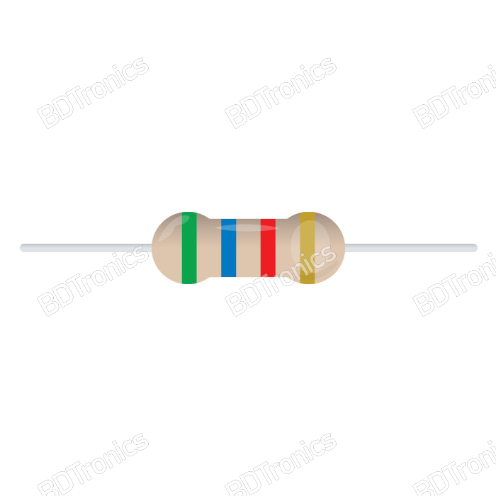 5.6K Ohm 1/4W Resistor 5.6K Ohm 1/4W Resistor