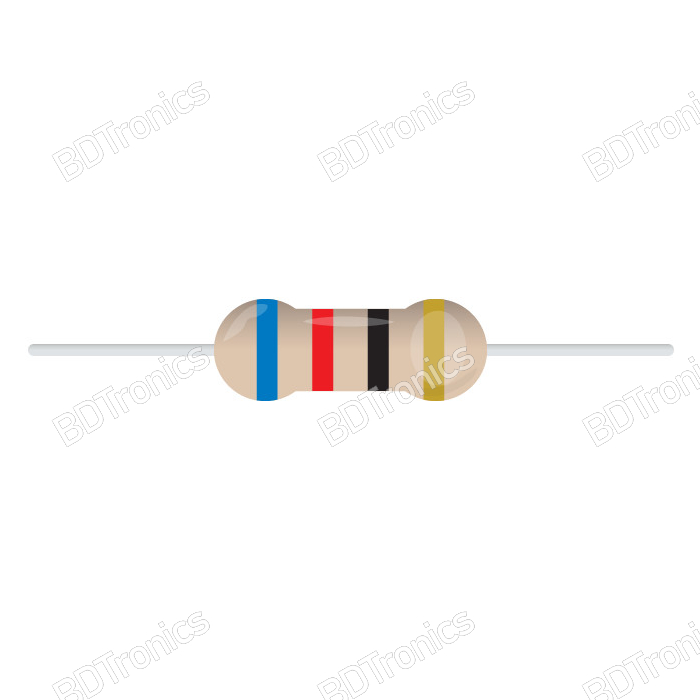 62 Ohm 1/4W Resistor 62 Ohm 1/4W Resistor