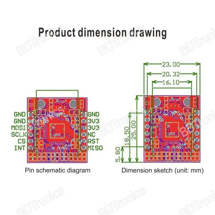 W5500 USR-ES1 ENC28J60 Chip Da SPI A LAN/convertitore Ethernet - Foto 2
