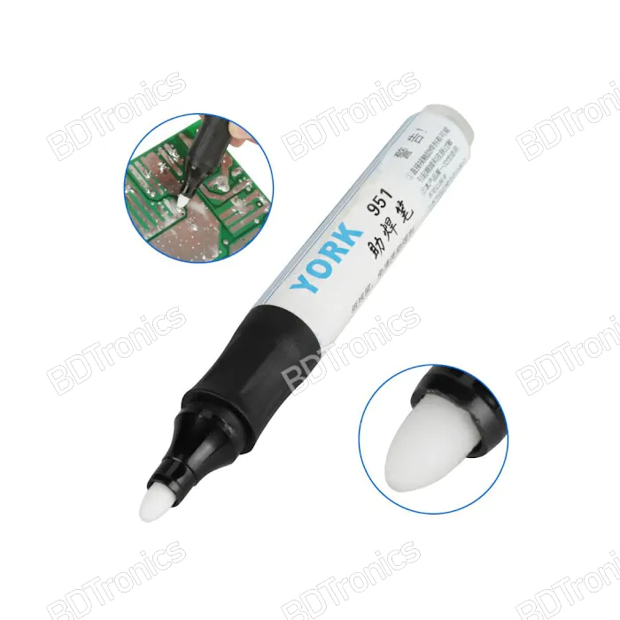 Solder Flux Pen, Soldering Rosin Flux Pen 951 Low-Solid Non-Clean 10ml for DIY Welding Repair Electronics Tabbing Wire Solder