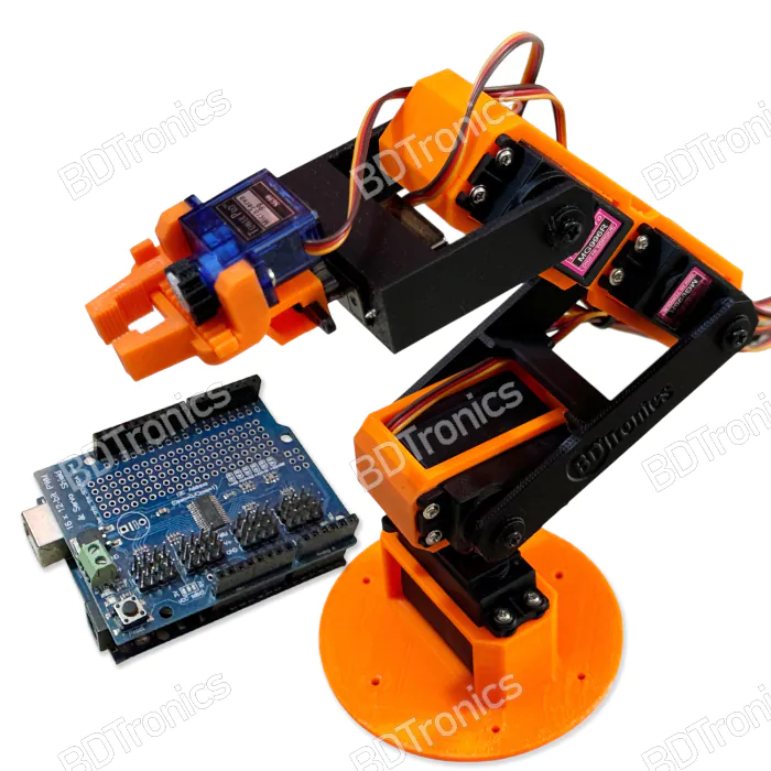 DOF Robotic Arm Fully Assembled Plug-n-Play (Arduino