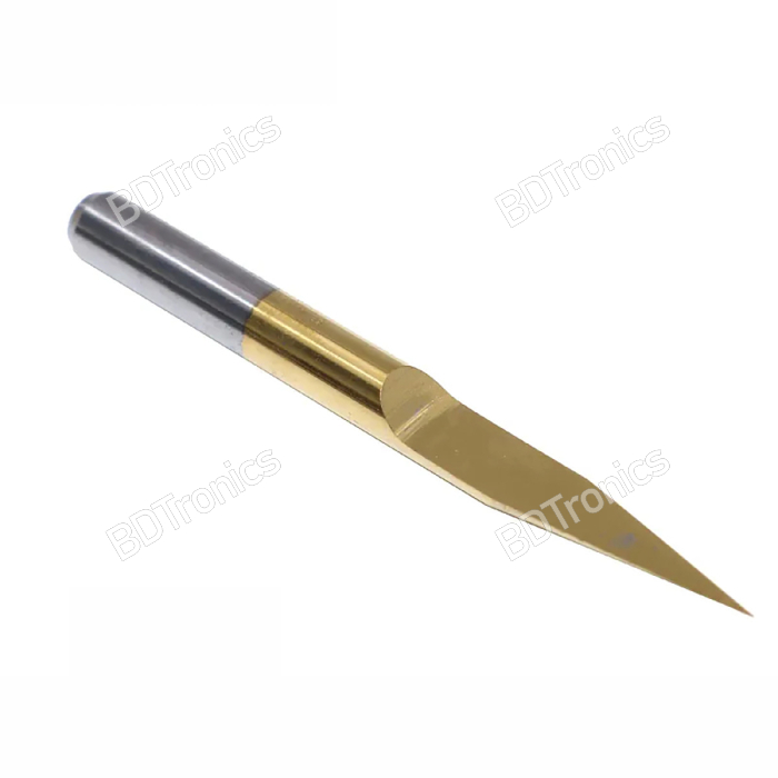 10-Pack V-Shape PCB Engraving Bits - 60 Degree Titanium Coated Carbide Cutters For Wood, Acrylic & Aluminum
