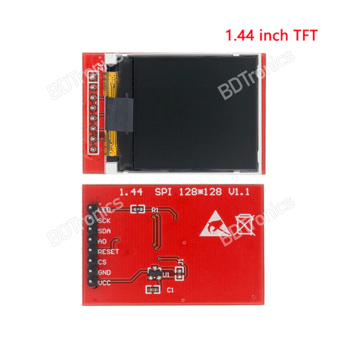 TFT Display 1.44 inch IPS SPI HD 65K TFT Full Color LCD Module ST7735 ...