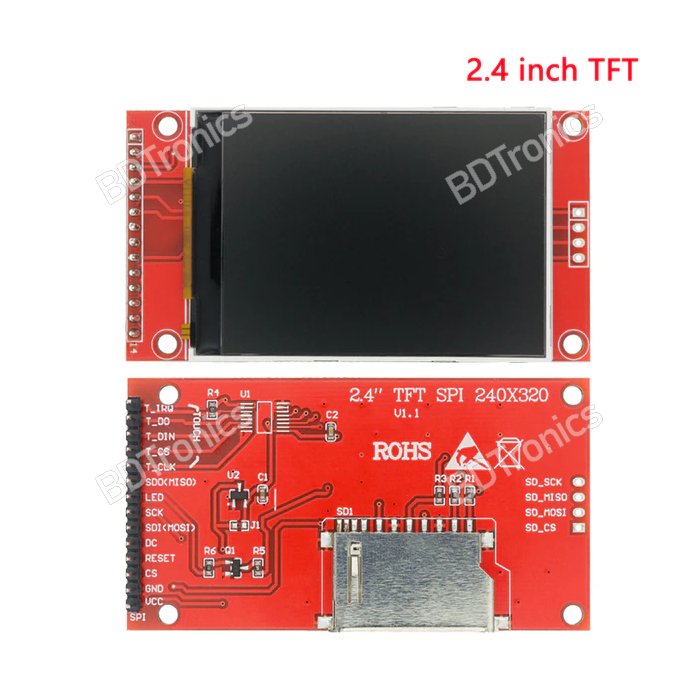 TFT Display 2.4 inch IPS SPI HD 65K TFT Full Color LCD Module ST7789V ...
