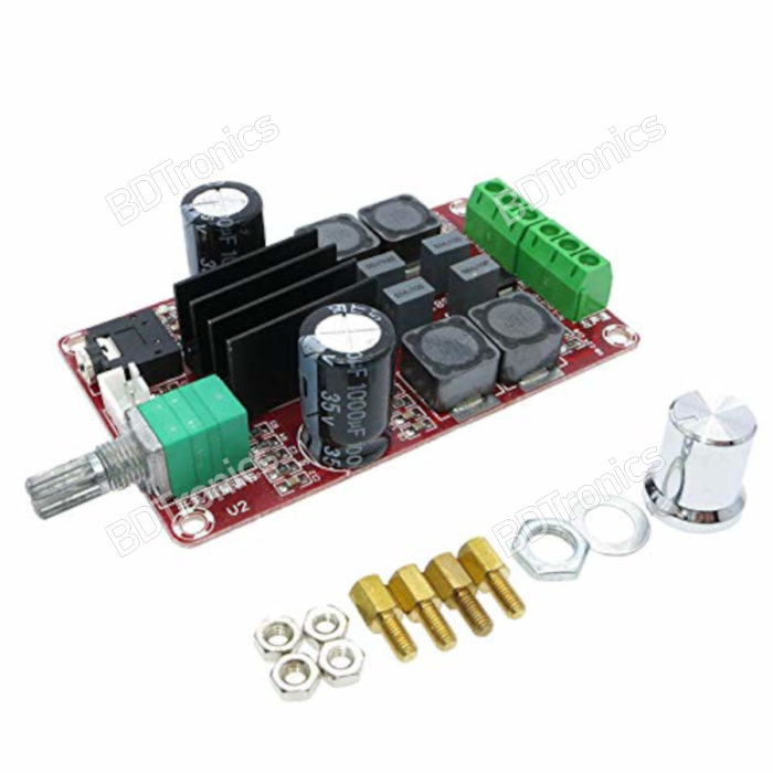 XHM189 2*50W DC24V TPA3116D2 Stereo Power Amplifier Board 2 Channel