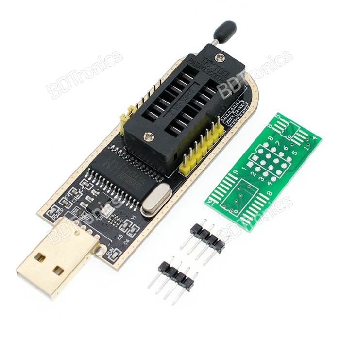 CH341A 24 25 Series EEPROM SPI Flash BIOS Firmware Flasher USB ...