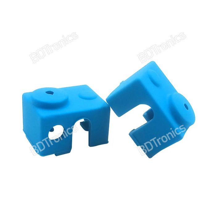 3D Printer Heater Block Siliconen Sokken Cover voor E3D V6 PT100 Extruder Hotend - Blauw 4pcs