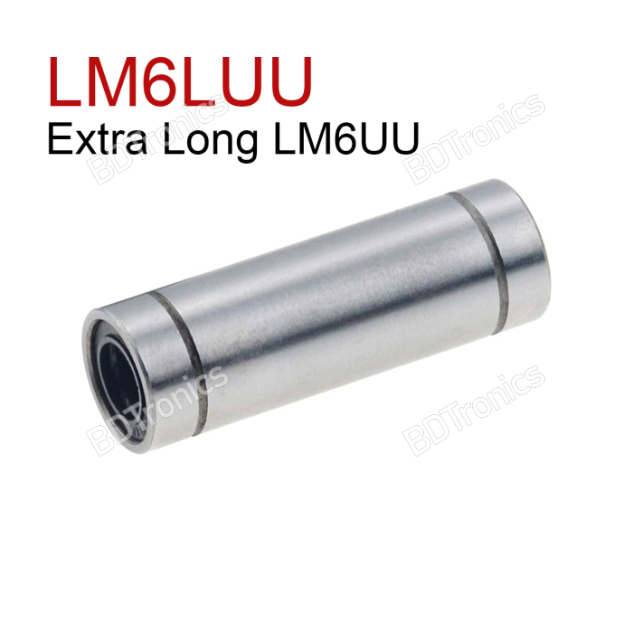 LM6LUU Extra Long Linear Rail Ball Bearing LM6UU 6mm Bore for 3D Printers and CNC price in BD