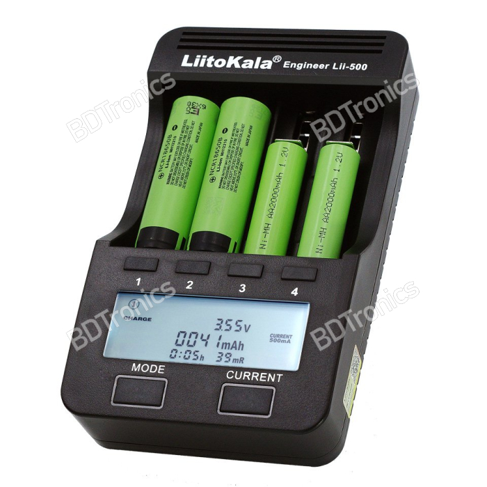 Lii-500 4 Slots Smart Intelligent Battery Charger Kit For 3.7V Li-ion - Foto 5