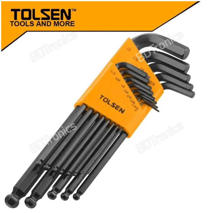 Allen key sales set inches
