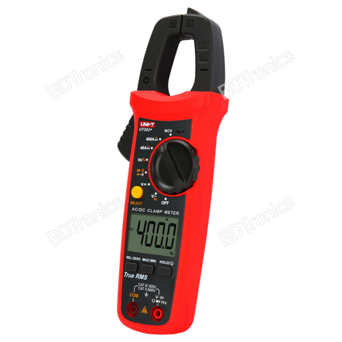 UNIT UT203+ Digital Clamp Meter 600V 400A ACDC Current Voltage