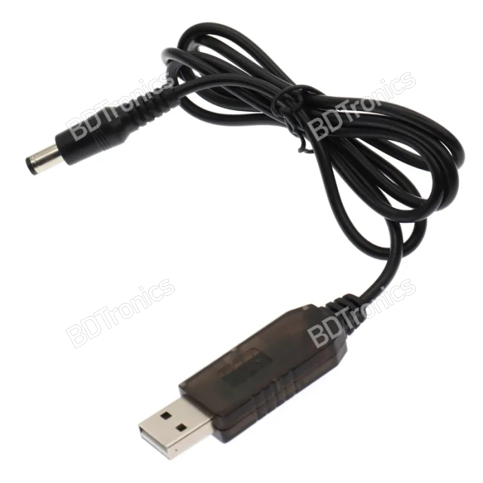 USB Power Boost Cable DC 5V to DC 12V Step Up Module USB to Barrel Plug ...