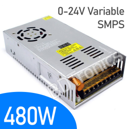 High Quality 0V-24VDC 20A 480W Variable Switching Power Supply Digital