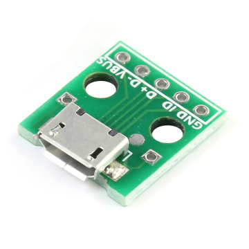 Micro USB to Breadboard Adapter & PCB 2.54mm DIP 5P in BD, Bangladesh by BDTronics
