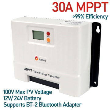 SRNE Shiner 30A MPPT Solar Charge Controller 12V/24V Max PV Input voltage 100V Lithium Battery in BD, Bangladesh by BDTronics