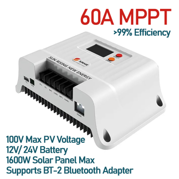 SRNE Shiner MPPT Solar Charge Controller 12V/ 24V 60A Max PV Input voltage 100V Lithium Battery in BD, Bangladesh by BDTronics