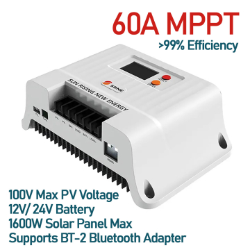 SRNE Shiner 60A MPPT Solar Charge Controller 12V/ 24V Max Solar Input Voltage 100V Lithium Battery in BD, Bangladesh by BDTronics