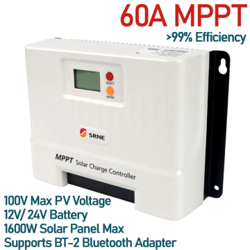 SRNE Shiner 60A MPPT Solar Charge Controller 12V/ 24V Max Solar Input Voltage 100V Lithium Battery in BD, Bangladesh by BDTronics
