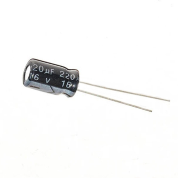 220uF 16V Radial Electrolytic Capacitor in BD, Bangladesh by BDTronics